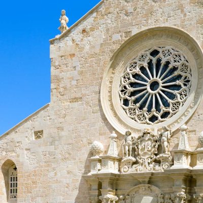 Italy, Otranto, detail of the Cathedral facade
